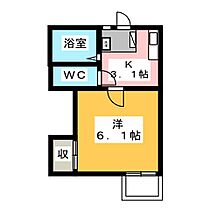 ヴィラコスモス  ｜ 群馬県高崎市西島町（賃貸アパート1K・1階・21.38㎡） その2