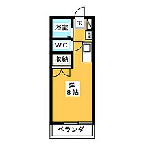 パーソンズ  ｜ 群馬県高崎市筑縄町（賃貸アパート1R・1階・22.50㎡） その2