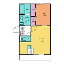 🉐敷金礼金0円！🉐Ｄ−ＲＯＯＭ大橋町