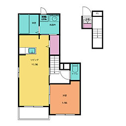 グランセレーノ 2階1LDKの間取り