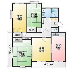第2朋友レジデンス 4LDKの間取図画像