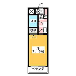 La・5ハイツ 1Kの間取図画像