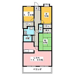 RM2高崎 3LDKの間取図画像