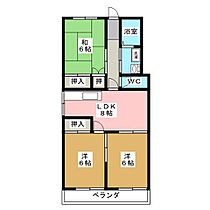 コーポシティ21  ｜ 群馬県伊勢崎市山王町（賃貸アパート3LDK・2階・56.70㎡） その2