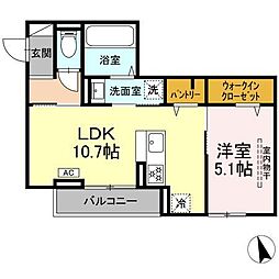 間取図画像 1LDK