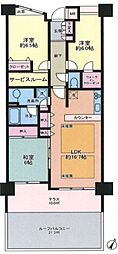 コスモ新横浜 3SLDKの間取図画像