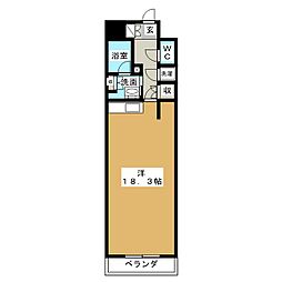 ドメス新横浜 ワンルームの間取図画像