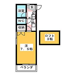 間取図画像 1K