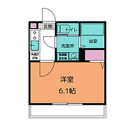 アザーレ・パッシオ新百合ヶ丘Ｂ 1階1Kの間取り