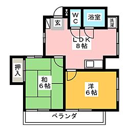 間取図画像 2DK