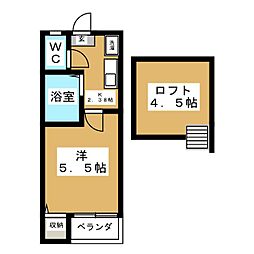 メゾン・ド・アイ 1Kの間取図画像