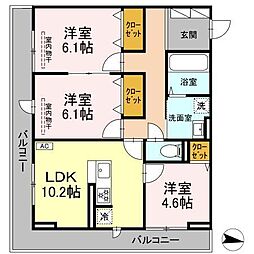 間取図画像 3LDK