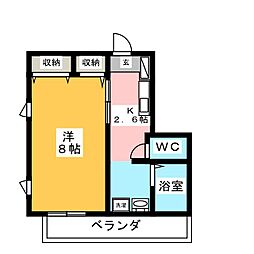 間取図画像 1K