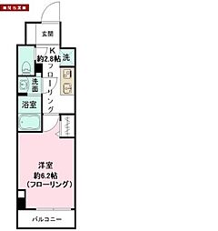 N-ステージヒラツカ 1Kの間取図画像