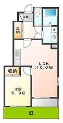 ポモドーロ 1LDKの間取図画像