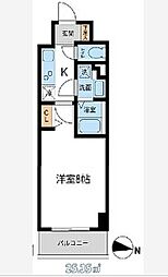 S-FORT湘南平塚 1Kの間取図画像