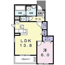 アンシエルR 1LDKの間取図画像