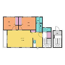 間取図画像 2LDK