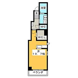 ミオ・スタンツァ ワンルームの間取図画像