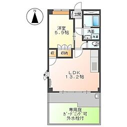 JSガーデン 1LDKの間取図画像