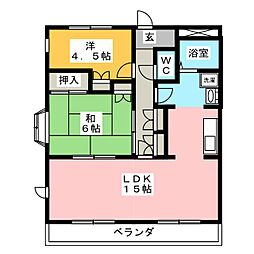 杉本ハイツ 3LDKの間取図画像