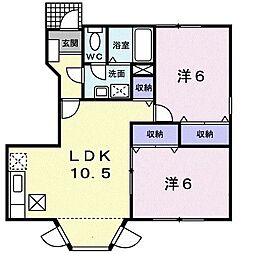 ドリーム21 2LDKの間取図画像