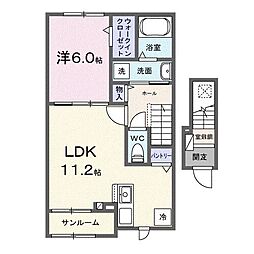 キャンディー・ココ 1LDKの間取図画像