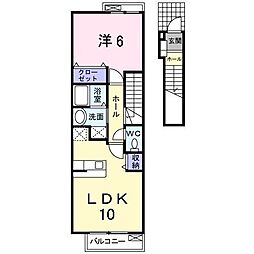 ルミエール 1LDKの間取図画像