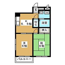 間取図画像 2K