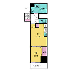 LIMERESIDENCE MACHIDA 5階1DKの間取り