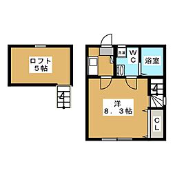 クレア町田 1階1Kの間取り