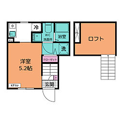 クリア町田 ワンルームの間取図画像