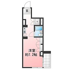 ドミトリー原町田 ワンルームの間取図画像