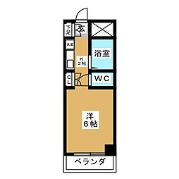 ファリーナ・クレオ ワンルームの間取図画像
