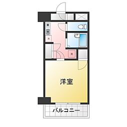 リシェール町田 1Kの間取図画像