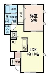 間取図画像 1LDK