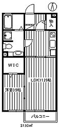 モナリエ春日1 1LDKの間取図画像