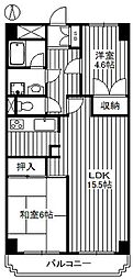 シャルマン318 2LDKの間取図画像