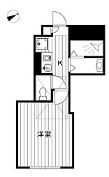 コンフォルタ桜台 1Kの間取図画像