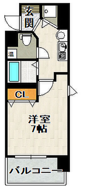 エコロジー宝塚レジデンス ？号室（901）｜兵庫県宝塚市栄町1丁目(賃貸マンション1K・9階・22.60㎡)の写真 その2