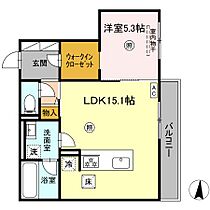 ＳＯＬＡＮＡ  ｜ 佐賀県佐賀市鍋島2丁目8番12（賃貸アパート1LDK・1階・50.66㎡） その2