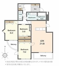 オリエントロイヤルハウス経堂 3LDKの間取図画像