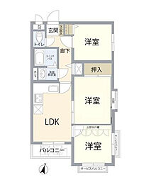 間取図画像 3LDK