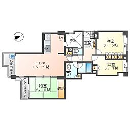 間取図画像 3LDK