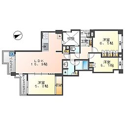 間取図画像 3LDK