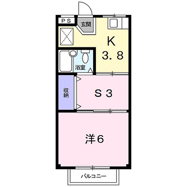 シングルハウス樹 2E｜三重県四日市市楠町小倉(賃貸アパート1SK・2階・26.50㎡)の写真 その2