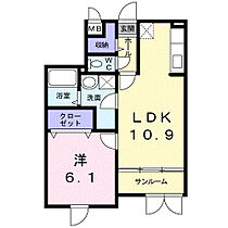 ベル　プロムナード 103 ｜ 三重県四日市市城西町6番15号（賃貸マンション1LDK・1階・45.14㎡） その2