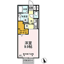 エスペランサＳVII　Ｂ棟 203 ｜ 三重県四日市市ときわ5丁目4-24-2（賃貸アパート1K・2階・33.61㎡） その2