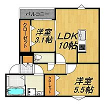 LECOCON四日市IV 201 ｜ 三重県四日市市日永東3丁目61-1（賃貸アパート2LDK・2階・45.38㎡） その1