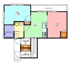 KGビューガーデン 2SDKの間取図画像